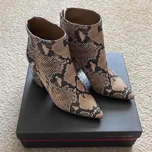 Vince Camuto Snake Skin Boots